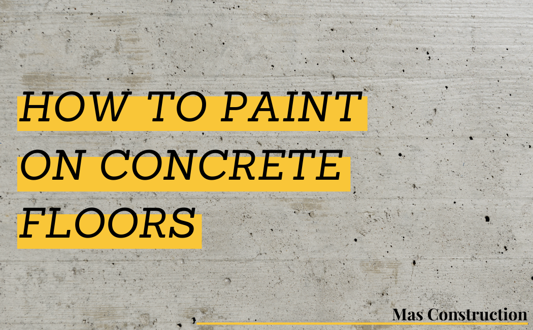 How to Paint on Concrete Floor Tips by Painters in Markham